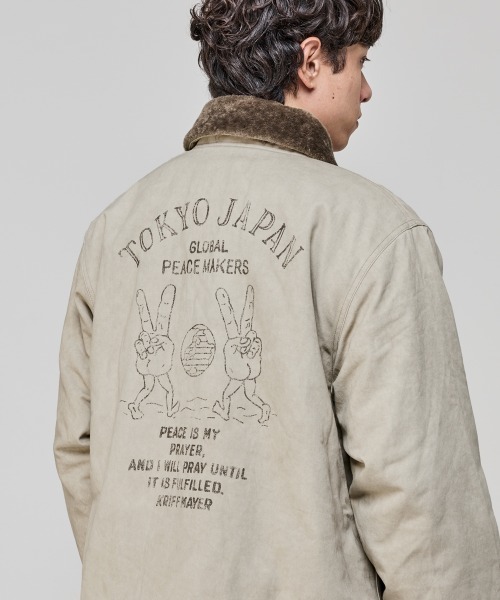 KRIFF MAYER（クリフメイヤー）の「デッキジャケット（その他アウター・メンズ・ベージュ/チャコール/カーキ/アイボリー・X-LARGE/LARGE/MEDIUM）」の5枚目の写真