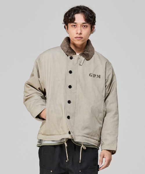 KRIFF MAYER（クリフメイヤー）の「デッキジャケット（その他アウター・メンズ・ベージュ/チャコール/カーキ/アイボリー・X-LARGE/LARGE/MEDIUM）」の8枚目の写真