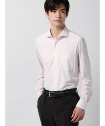 涼しい最高シャツ 長袖ワイシャツ ノンアイロンジャージー ホリゾンタルカラー ドレスシャツ