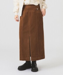 Ray BEAMS | フェイク スエード ジップ スリット スカート(スカート)