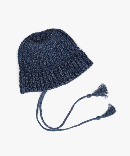 OVERRIDE（オーバーライド）の「OVERRIDE  KNIT BALLOON CLOCHE HAT SGP / オーバーライド（ハット・レディース・イエロー/ブルー/ブラック・57~59cm）」の19枚目の写真