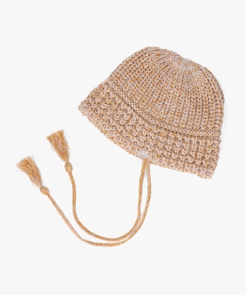 OVERRIDE（オーバーライド）の「OVERRIDE  KNIT BALLOON CLOCHE HAT SGP / オーバーライド（ハット・レディース・イエロー/ブルー/ブラック・57~59cm）」の16枚目の写真