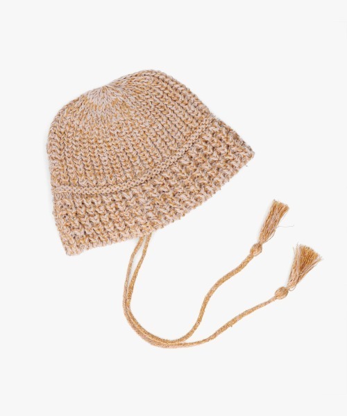 OVERRIDE（オーバーライド）の「OVERRIDE  KNIT BALLOON CLOCHE HAT SGP / オーバーライド（ハット・レディース・イエロー/ブルー/ブラック・57~59cm）」の15枚目の写真