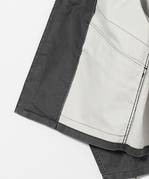 セール】＜ASTRAET＞コーティング ノーカラー ジップブルゾン UNISEX