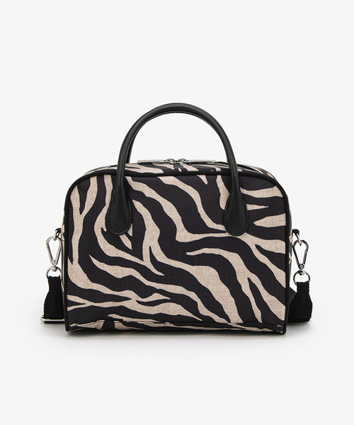 LeSportsac(レスポートサック)の「SQUARE TH CROSSBODY アップタウンラフィアゼブラ/ブラック(ショルダーバッグ・レディース・ブラウン・FREE)」の6枚目の写真