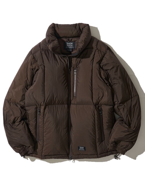 TAION/タイオン】W-ZIP FRONT VOLUME DOWN JACKET / ボリュームダウン