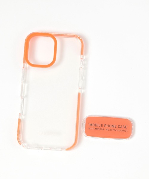 LAKOLE（ラコレ）の「ミラーiPhoneケース[iPhone16] / 576554（スマホケース/カバー・レディース・ブラック/ライトブルー/アイボリー/パープル/オレンジ・FREE）」の5枚目の写真
