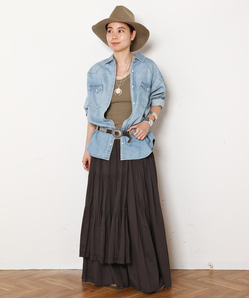 PUNTOVITA/プントヴィータ】CONCHO LEATHER BELT（ベルト）｜Puntovita