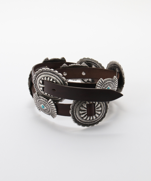 【PUNTOVITA/プントヴィータ】　CONCHO ベルト PUNTOVITA/プントヴィータ】CONCHO SUEDE BELT（ベルト）｜AP