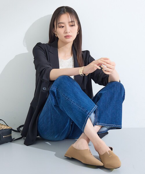 INDIVI（インディヴィ）の「【軽く羽織れる！】ダブルジャケット（テーラードジャケット・レディース・ブラウン系/ブラック/ダークグレー・40/38/36/15 /13/05/03/19）」の6枚目の写真