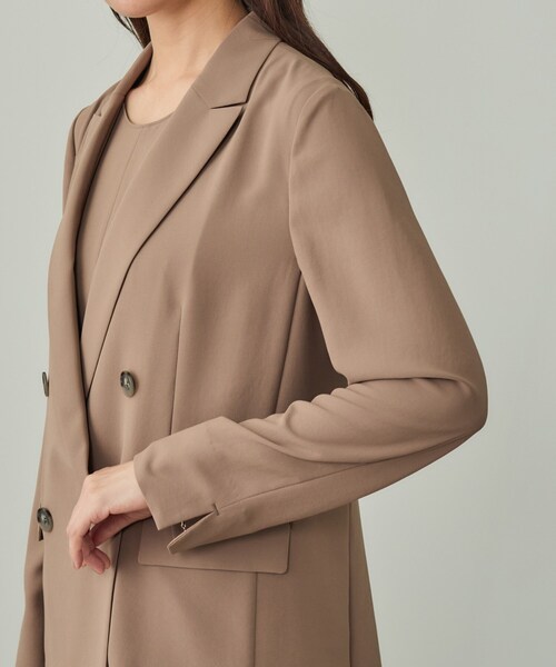 INDIVI（インディヴィ）の「【軽く羽織れる！】ダブルジャケット（テーラードジャケット・レディース・ブラウン系/ブラック/ダークグレー・40/38/36/15 /13/05/03/19）」の17枚目の写真