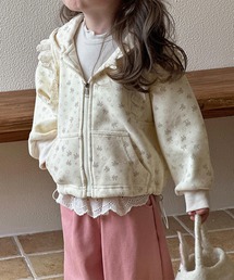 aimoha（アイモハ）の「【aimoha-KIDS-】花柄レースフリルパーカー（パーカー・キッズ）」