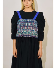 DOLLUPOOPS | チェックプリントフリルティアードビスチェ(その他トップス)