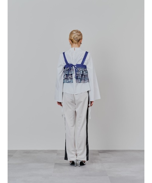 DOLLUPOOPS(ドールアップウップス)の「チェックプリントフリルティアードビスチェ(その他トップス・レディース・アイボリー/ブラウン・38)」の22枚目の写真