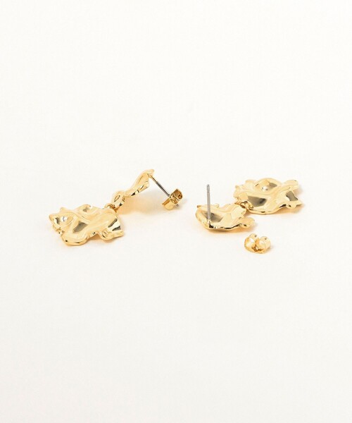 B:MING by BEAMS（ビーミングバイビームス）の「リーフ ピアス（ピアス（両耳用）・レディース・シルバー/ゴールド・ONE SIZE）」の6枚目の写真