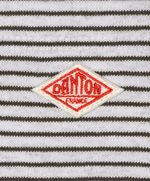 DANTON(ダントン)の「KIDS' SHORT SLEEVE POCKET T-SHIRT STRIPE(Tシャツ/カットソー・キッズ・グリーン系その他/ホワイト系その他・135/125/115/105)」の9枚目の写真