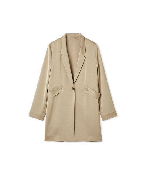 オローネ　イーゼルロングジャケット　べージュ オローネ イーゼルロングジャケット べージュ - メルカリ