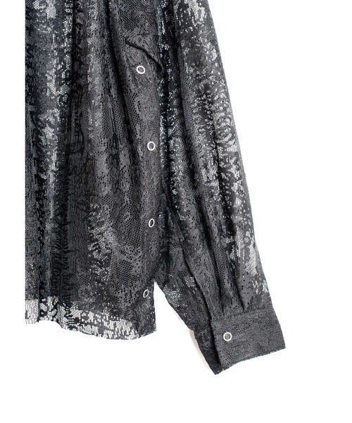 SEVESKIG(セヴシグ)の「SEVESKIG/セブシグ/SHEER SHIRTS_SH-SV-NRS-1005(シャツ/ブラウス・メンズ・ホワイト/ブラック・SMALL/MEDIUM/LARGE/X-LARGE)」の8枚目の写真