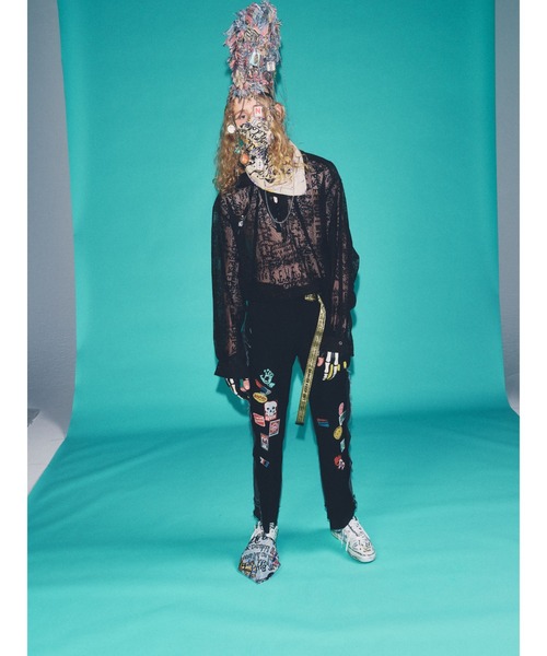 SEVESKIG(セヴシグ)の「SEVESKIG/セブシグ/SHEER SHIRTS_SH-SV-NRS-1005(シャツ/ブラウス・メンズ・ホワイト/ブラック・SMALL/MEDIUM/LARGE/X-LARGE)」の15枚目の写真