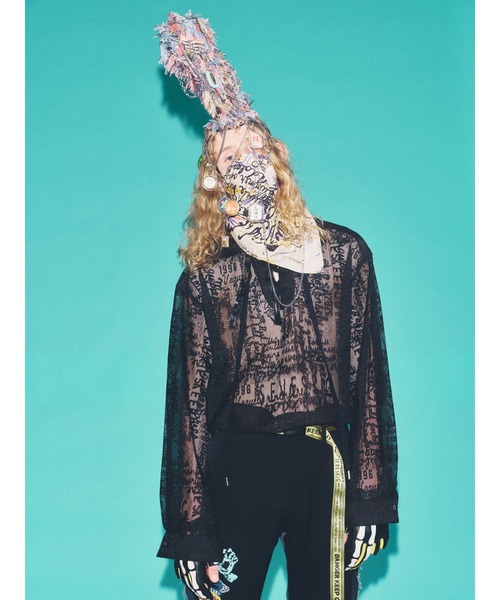 SEVESKIG(セヴシグ)の「SEVESKIG/セブシグ/SHEER SHIRTS_SH-SV-NRS-1005(シャツ/ブラウス・メンズ・ホワイト/ブラック・SMALL/MEDIUM/LARGE/X-LARGE)」の16枚目の写真