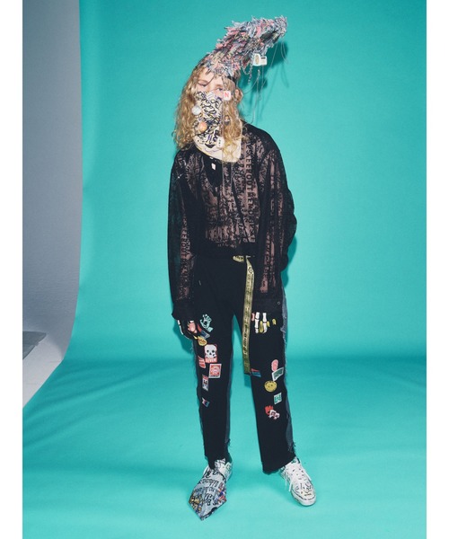 SEVESKIG(セヴシグ)の「SEVESKIG/セブシグ/SHEER SHIRTS_SH-SV-NRS-1005(シャツ/ブラウス・メンズ・ホワイト/ブラック・SMALL/MEDIUM/LARGE/X-LARGE)」の3枚目の写真