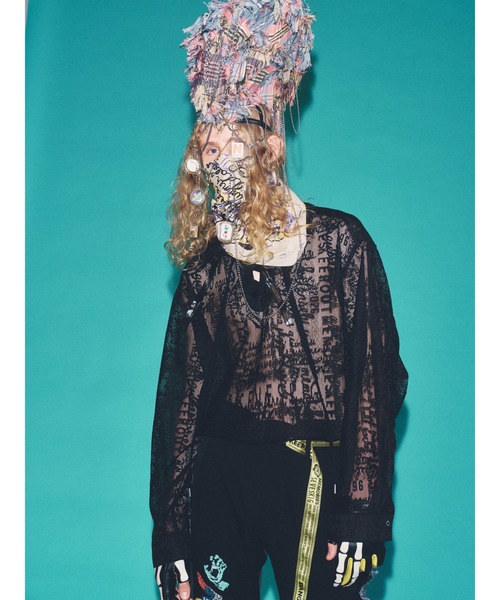SEVESKIG(セヴシグ)の「SEVESKIG/セブシグ/SHEER SHIRTS_SH-SV-NRS-1005(シャツ/ブラウス・メンズ・ホワイト/ブラック・SMALL/MEDIUM/LARGE/X-LARGE)」の5枚目の写真