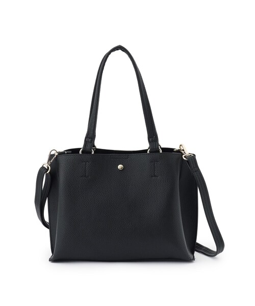 SHOO・LA・RUE（シューラルー）の「【軽量/2WAY】ふわっと軽い ミドルサイズ トートバッグ（トートバッグ・レディース・グレー/ブラウン系その他/ワインレッド/ブラック・00）」の16枚目の写真