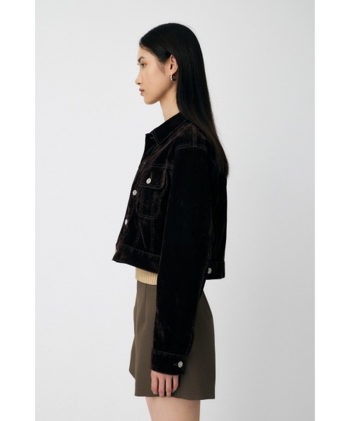 セール】【25年AW新作】【セットアップ対応】VELVET SHORT ジャケット