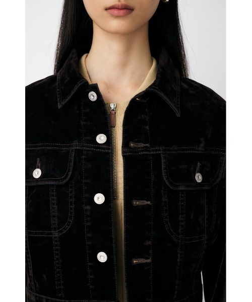 25年AW新作】【セットアップ対応】VELVET SHORT ジャケット（ブルゾン