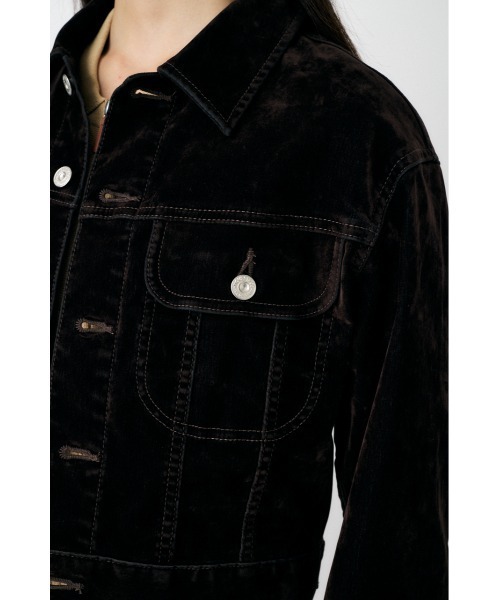 25年AW新作】【セットアップ対応】VELVET SHORT ジャケット（ブルゾン