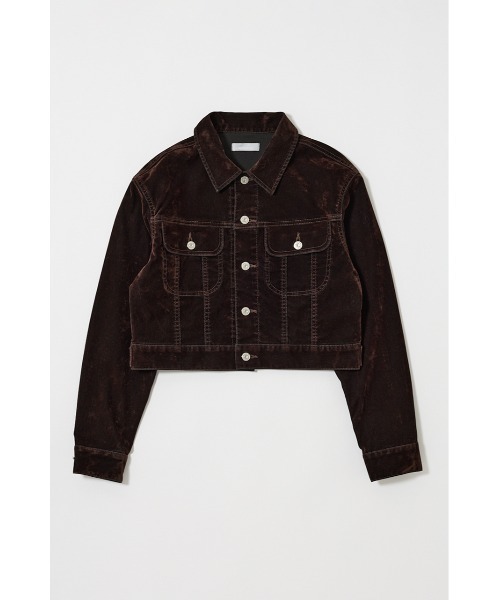MOUSSY(マウジー)の「【セットアップ対応】VELVET SHORT ジャケット(ブルゾン・レディース・ブラウン/ネイビー/ブラック・FREE)」の19枚目の写真