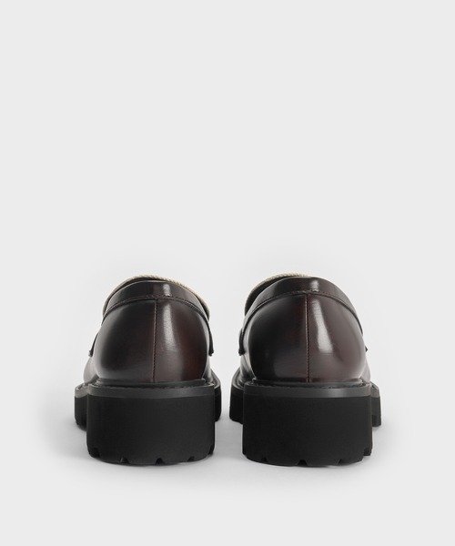 CHARLES & KEITH(チャールズ & キース)の「Lando ランド メタリックアクセントプラットフォームローファー(ローファー・レディース・ブラック系その他7/マルチ/ブラウン系その他7・26.5cm/25.5cm/25cm/24.5cm/23.5cm/23cm/22.5cm)」の9枚目の写真