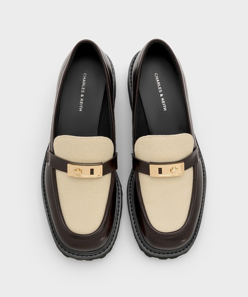 CHARLES & KEITH(チャールズ & キース)の「Lando ランド メタリックアクセントプラットフォームローファー(ローファー・レディース・ブラック系その他7/マルチ/ブラウン系その他7・26.5cm/25.5cm/25cm/24.5cm/23.5cm/23cm/22.5cm)」の10枚目の写真