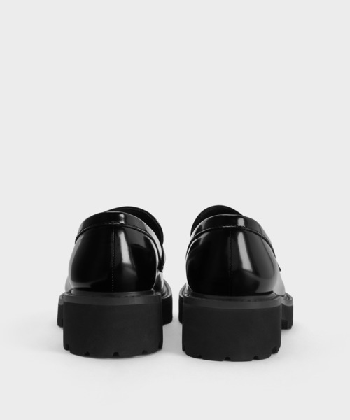 CHARLES & KEITH(チャールズ & キース)の「Lando ランド メタリックアクセントプラットフォームローファー(ローファー・レディース・ブラック系その他7/マルチ/ブラウン系その他7・26.5cm/25.5cm/25cm/24.5cm/23.5cm/23cm/22.5cm)」の4枚目の写真