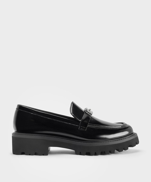 CHARLES & KEITH(チャールズ & キース)の「Lando ランド メタリックアクセントプラットフォームローファー(ローファー・レディース・ブラック系その他7/マルチ/ブラウン系その他7・26.5cm/25.5cm/25cm/24.5cm/23.5cm/23cm/22.5cm)」の13枚目の写真