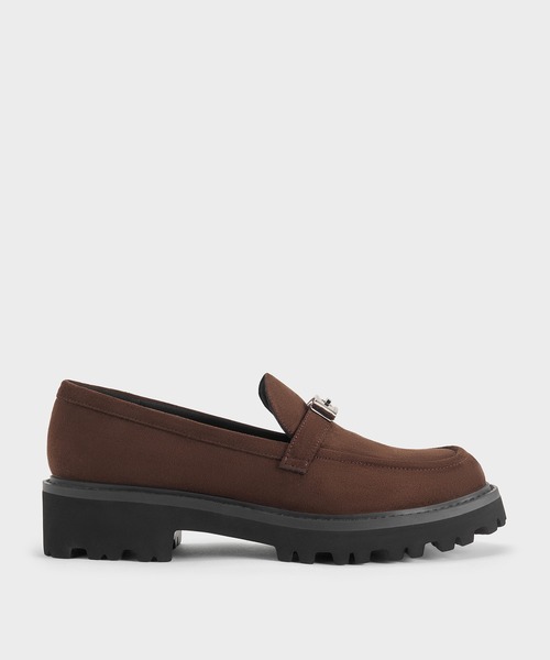 CHARLES & KEITH(チャールズ & キース)の「Lando ランド メタリックアクセントプラットフォームローファー(ローファー・レディース・ブラック系その他7/マルチ/ブラウン系その他7・26.5cm/25.5cm/25cm/24.5cm/23.5cm/23cm/22.5cm)」の16枚目の写真