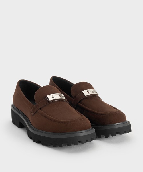 CHARLES & KEITH(チャールズ & キース)の「Lando ランド メタリックアクセントプラットフォームローファー(ローファー・レディース・ブラック系その他7/マルチ/ブラウン系その他7・26.5cm/25.5cm/25cm/24.5cm/23.5cm/23cm/22.5cm)」の17枚目の写真