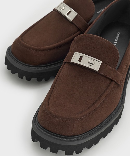 CHARLES & KEITH(チャールズ & キース)の「Lando ランド メタリックアクセントプラットフォームローファー(ローファー・レディース・ブラック系その他7/マルチ/ブラウン系その他7・26.5cm/25.5cm/25cm/24.5cm/23.5cm/23cm/22.5cm)」の19枚目の写真