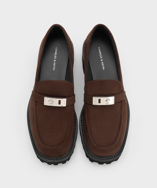 CHARLES & KEITH(チャールズ & キース)の「Lando ランド メタリックアクセントプラットフォームローファー(ローファー・レディース・ブラック系その他7/マルチ/ブラウン系その他7・26.5cm/25.5cm/25cm/24.5cm/23.5cm/23cm/22.5cm)」の20枚目の写真