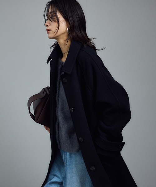 WEB限定】MANTECOウールバルマカンコート(ステンカラーコート WEB限定】MANTECOウールバルマカンコート(ステンカラーコート