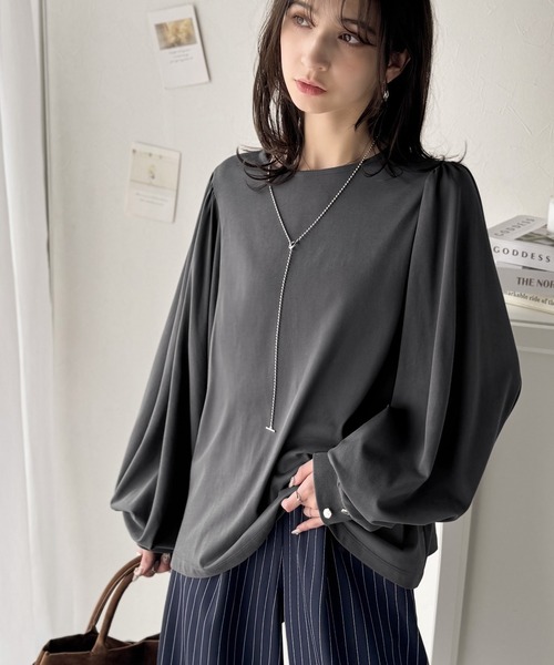 セール】シルエットで差が付く、綺麗めスタイルの完成形◎袖先ボタン