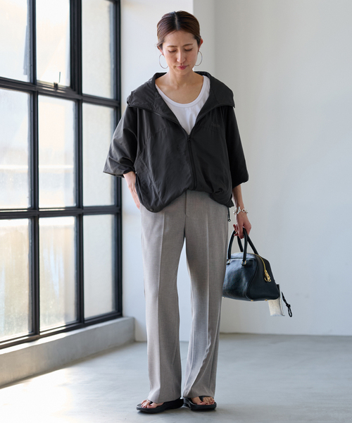 FRAMeWORK（フレームワーク）の「≪追加≫FROSTLINE 別注ライトマウンテンパーカー（マウンテンパーカー・レディース・ブラウン/ベージュ/ブラック・FREE）」の12枚目の写真