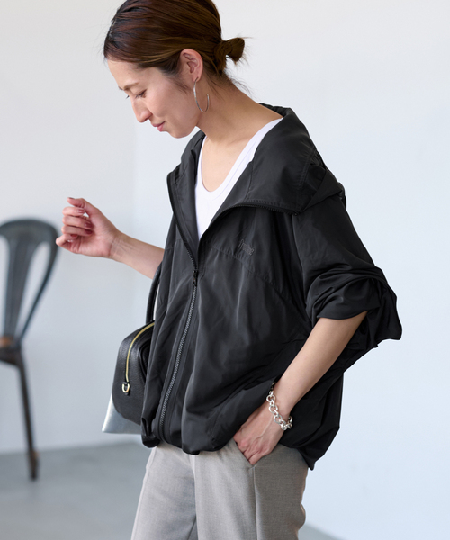 FRAMeWORK（フレームワーク）の「≪追加≫FROSTLINE 別注ライトマウンテンパーカー（マウンテンパーカー・レディース・ブラウン/ベージュ/ブラック・FREE）」の15枚目の写真