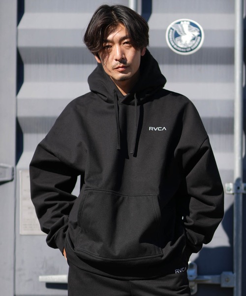 RVCA（ルーカ）の「RVCA/ルーカ REFRECTIVE WRWB LOGO HD パーカー BF042-P02（パーカー・メンズ・カーキブラウン/ストーン/ブラック・L/M/XL）」の13枚目の写真