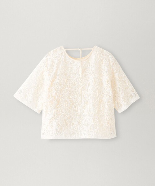 BIANCA(ビアンカ)の「【再入荷】【オケージョン/デイリー】洗えるレースブラウスT <追加生産>(シャツ/ブラウス・レディース・ブラック/ホワイト・38)」の1枚目の写真