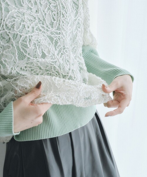 BIANCA(ビアンカ)の「【再入荷】【オケージョン/デイリー】洗えるレースブラウスT <追加生産>(シャツ/ブラウス・レディース・ブラック/ホワイト・38)」の5枚目の写真