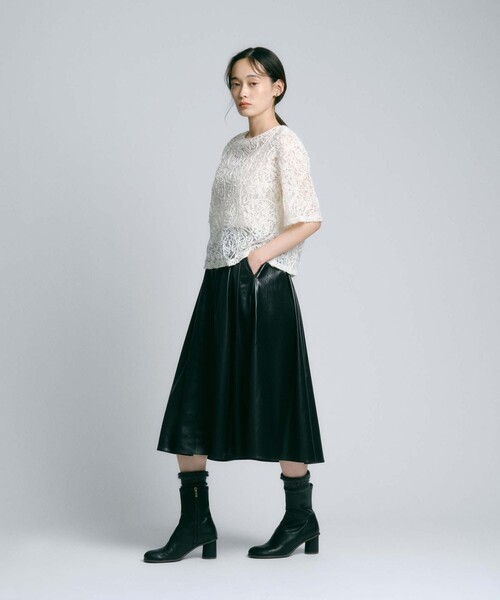 BIANCA(ビアンカ)の「【再入荷】【オケージョン/デイリー】洗えるレースブラウスT <追加生産>(シャツ/ブラウス・レディース・ブラック/ホワイト・38)」の10枚目の写真