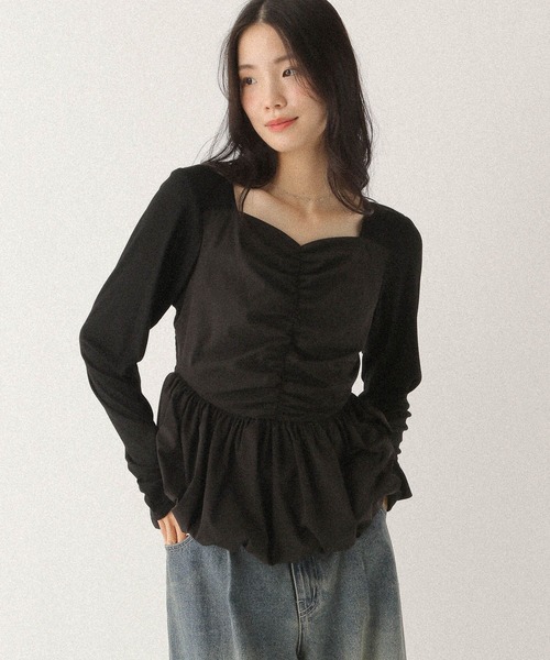 セール】ギャザーバルーンカットソー 587547（Tシャツ