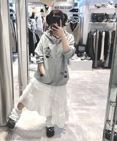 ねうちゃん　neuqx パーカー XU パーカー 「Never mind the XU」fur hoodie / 「ネバーマインド ザ