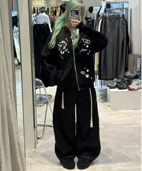 Nerd out XU】neko!! zip hoodie / 【ナードアウトエックスユー